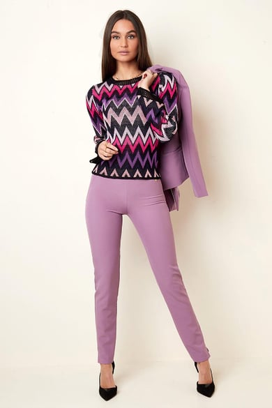 Slim fit pants Beige S h5 Picture3